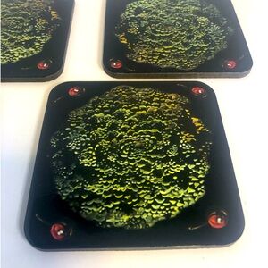 Salvador Dali Museum Nature Morte Vivante Coaster Set (4) Art Table Set